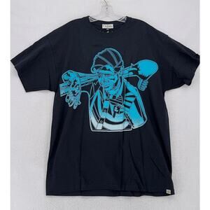 Nopal Limited Edition Mens Black Construction Worker Graphic T Shirt Sz XL